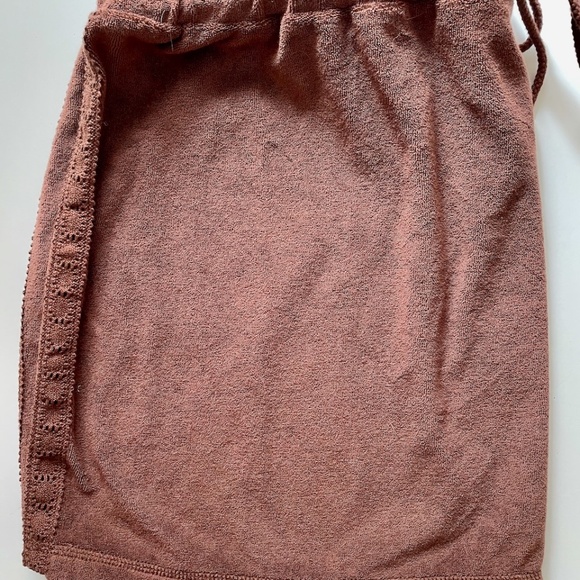 Pacific Coast Terry Cloth Swim Skirt Cover-Up X-LARGE XL Brown - Picture 5 of 6
